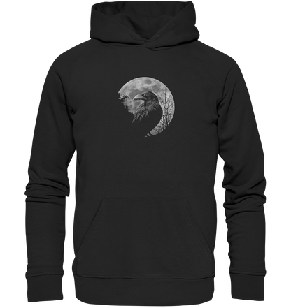 Vollmond-Rabe - Organic Hoodie