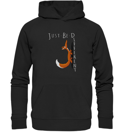 Just Be Different | Sei Anders, kleiner Fuchs - Organic Hoodie