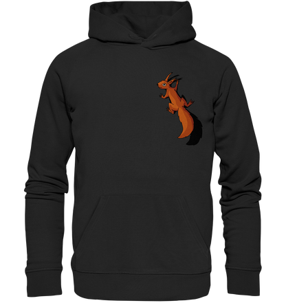 Süßes Eichhörnchen klettert - Organic Hoodie