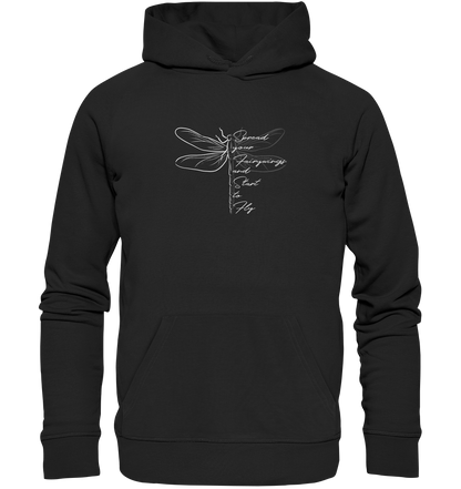 Breite die Flügel aus und flieg los | Libelle - Organic Hoodie