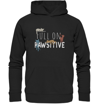 Full On Pawsitive! Gechillte Katzen - Organic Hoodie