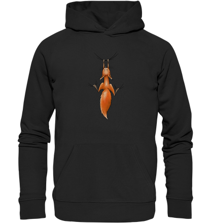 Rotes Eichhörnchen hängt ab - Organic Hoodie