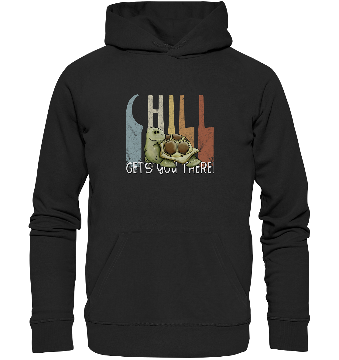 Gechillt gemütliche Schildkröte - Organic Hoodie