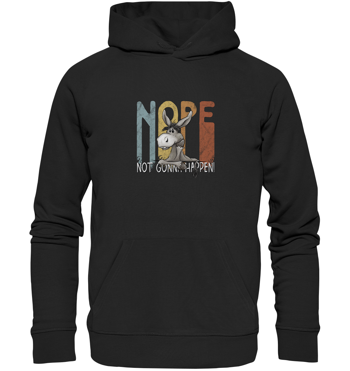 Nope | bockiger Esel - Organic Hoodie