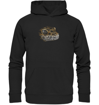 Leopard Gecko Skizze Kritzelkunst - Organic Hoodie