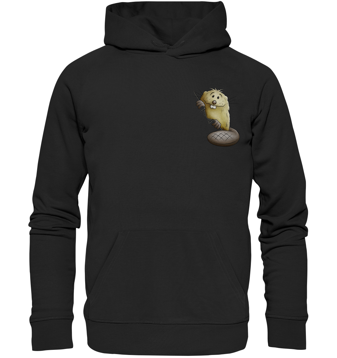 Lustiger frecher Biber - Organic Hoodie