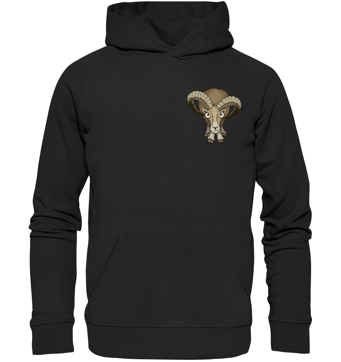 Bockiges Mufflon Widder Schafbock - Organic Hoodie