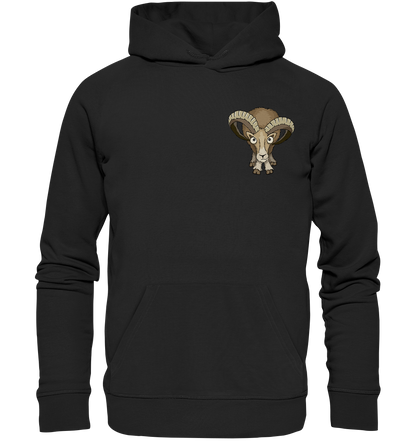 Bockiges Mufflon Widder Schafbock - Organic Hoodie
