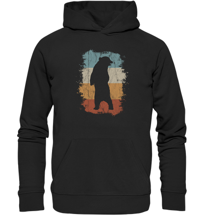 Retro Bären-Silhouette - Organic Hoodie