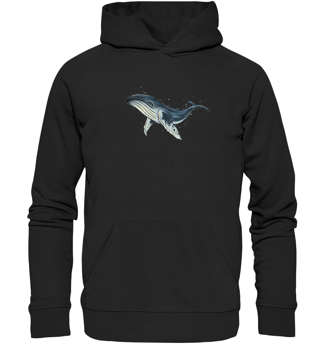 Tiefsee Ozean-Riese Buckelwal - Organic Hoodie