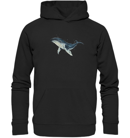 Tiefsee Ozean-Riese Buckelwal - Organic Hoodie