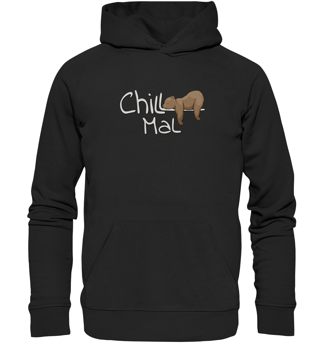 Chill Mal schläfriger Braunbär - Organic Hoodie