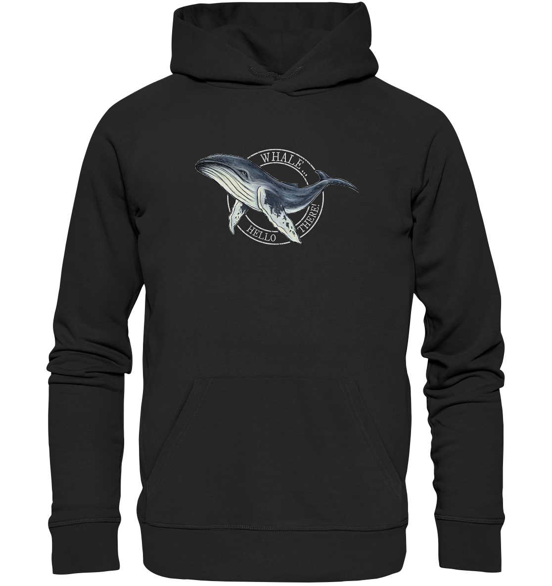 Whale, Hello There | Buckelwal - Organic Hoodie