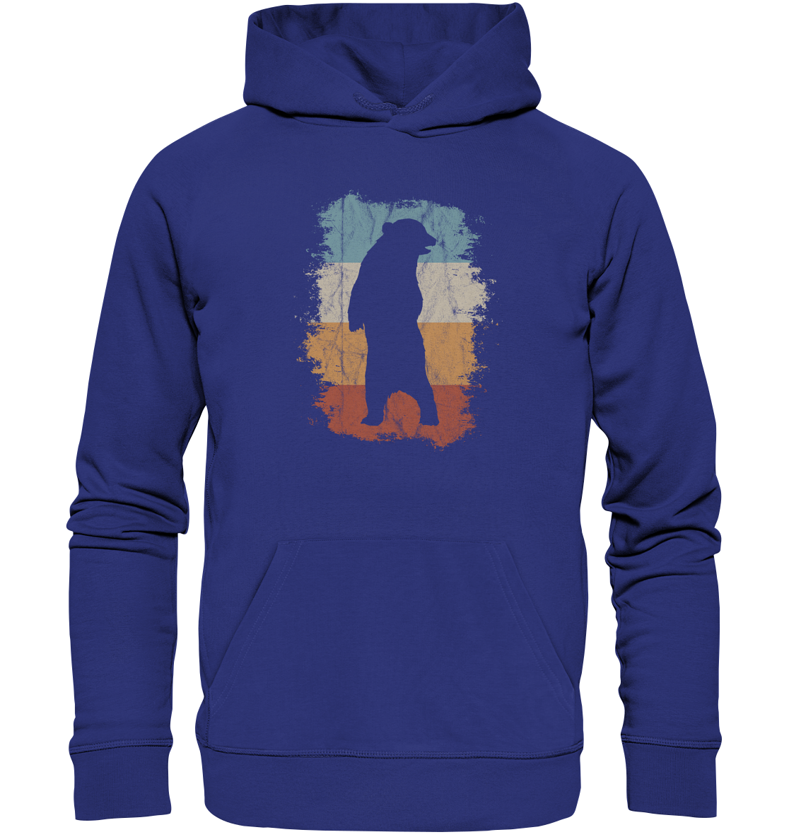 Retro Bären-Silhouette - Organic Hoodie