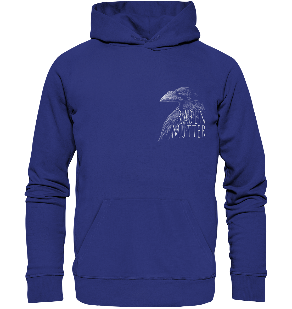 Rabenmutter schwarze Krähe Rabe - Organic Hoodie