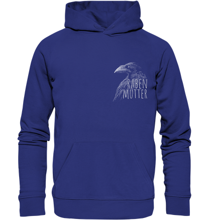 Rabenmutter schwarze Krähe Rabe - Organic Hoodie