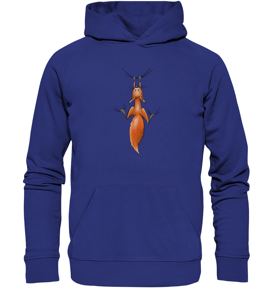 Rotes Eichhörnchen hängt ab - Organic Hoodie