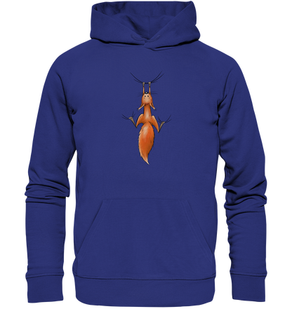 Rotes Eichhörnchen hängt ab - Organic Hoodie