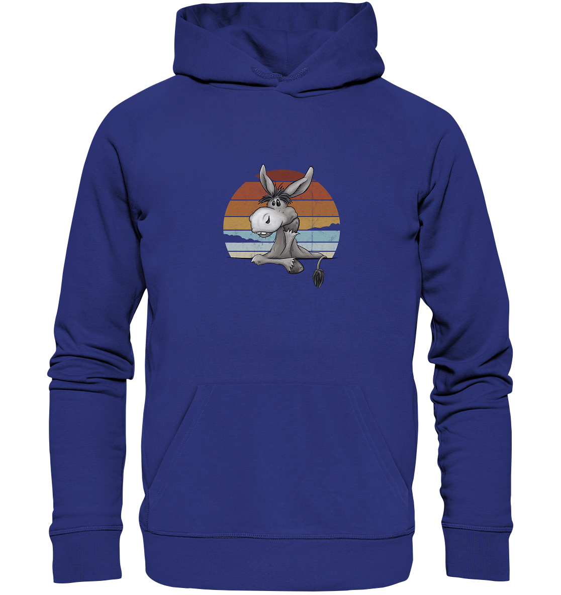 Lässiges Maultier Retro Esel - Organic Hoodie