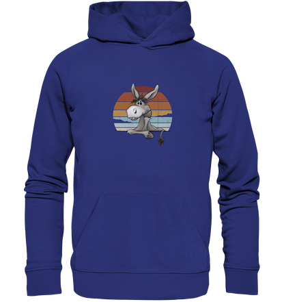 Lässiges Maultier Retro Esel - Organic Hoodie