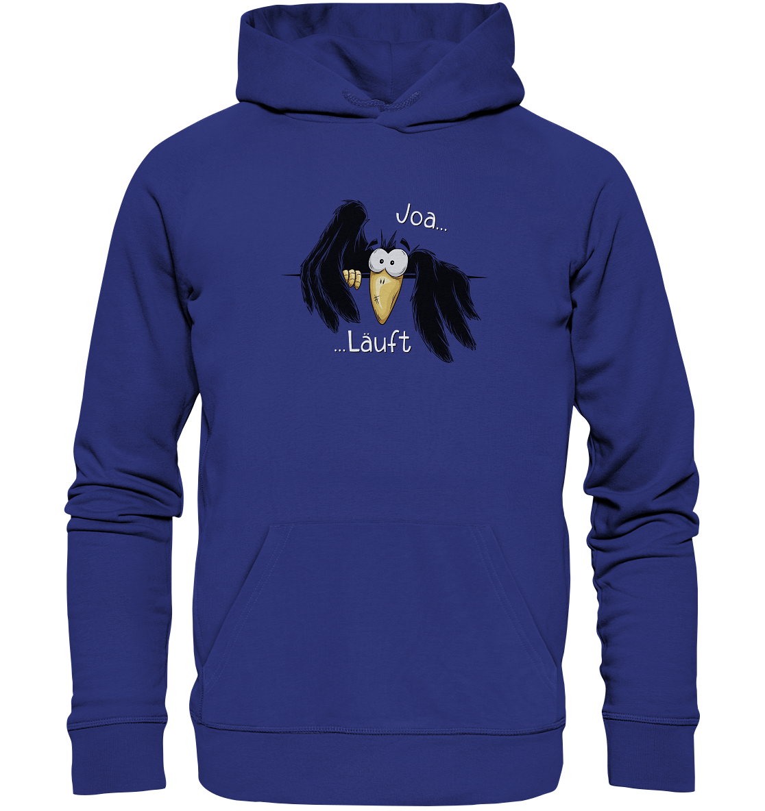 Joa Läuft Krähe gechillter Rabe - Organic Hoodie