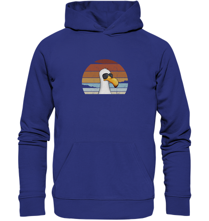 Cool lässige Retro Möwe - Organic Hoodie