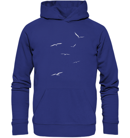 Vogelschwarm – Traum vom Fliegen - Organic Hoodie