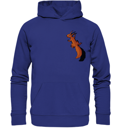 Süßes Eichhörnchen klettert - Organic Hoodie