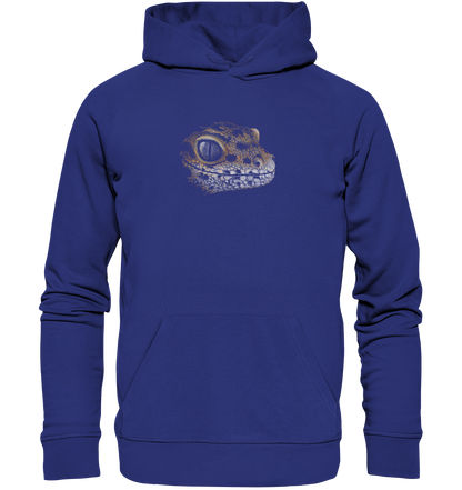 Leopard Gecko Skizze Kritzelkunst - Organic Hoodie