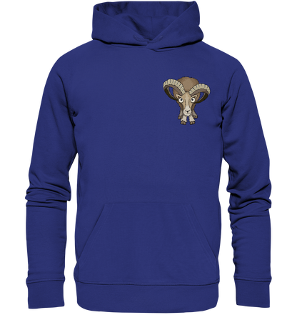 Bockiges Mufflon Widder Schafbock - Organic Hoodie