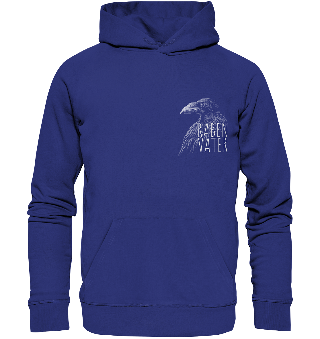 Rabenvater schwarzer Rabe Krähe - Organic Hoodie