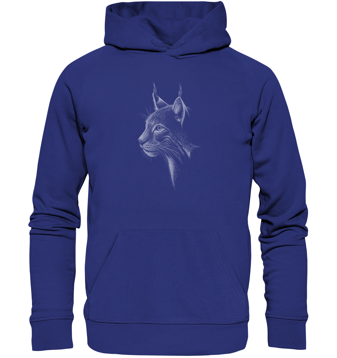 Luchs Kritzelkunst Wildkatze Illustration - Organic Hoodie