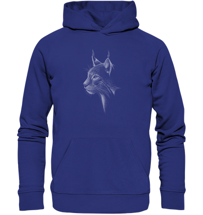 Luchs Kritzelkunst Wildkatze Illustration - Organic Hoodie