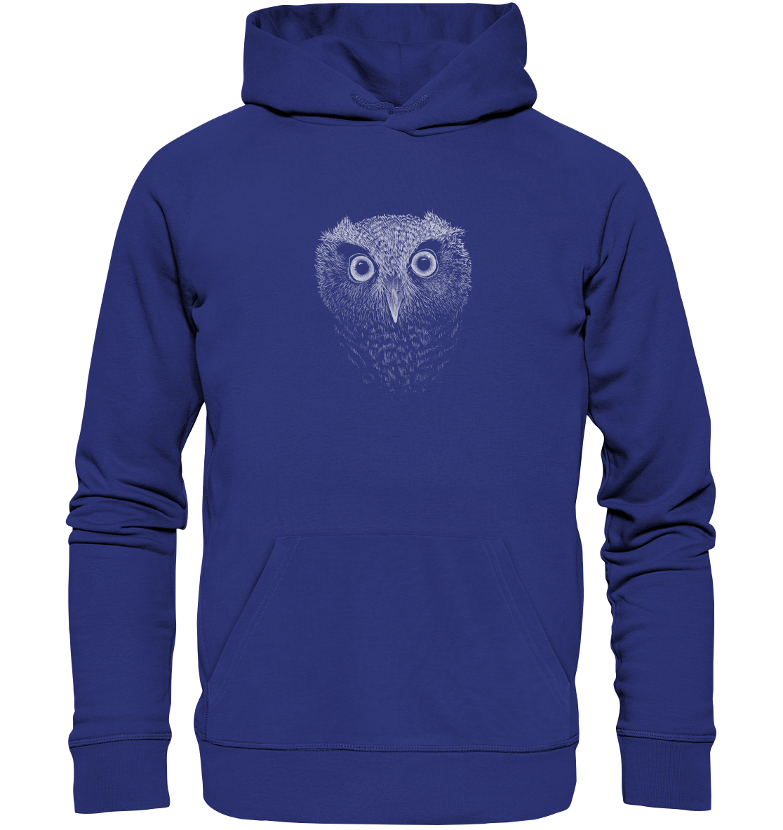 Eule Kritzelkunst Illustration - Organic Hoodie