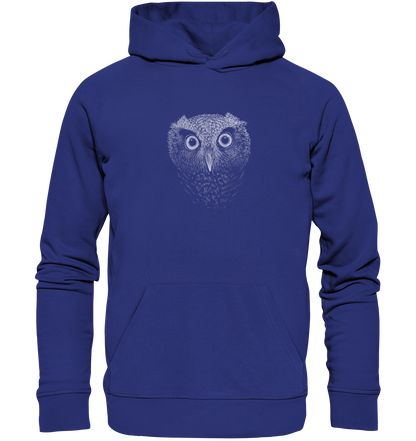 Eule Kritzelkunst Illustration - Organic Hoodie