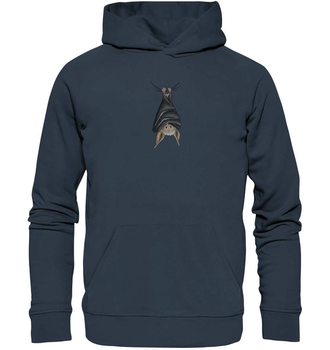 Lustig chillende Fledermaus - Organic Hoodie