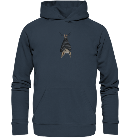 Lustig chillende Fledermaus - Organic Hoodie