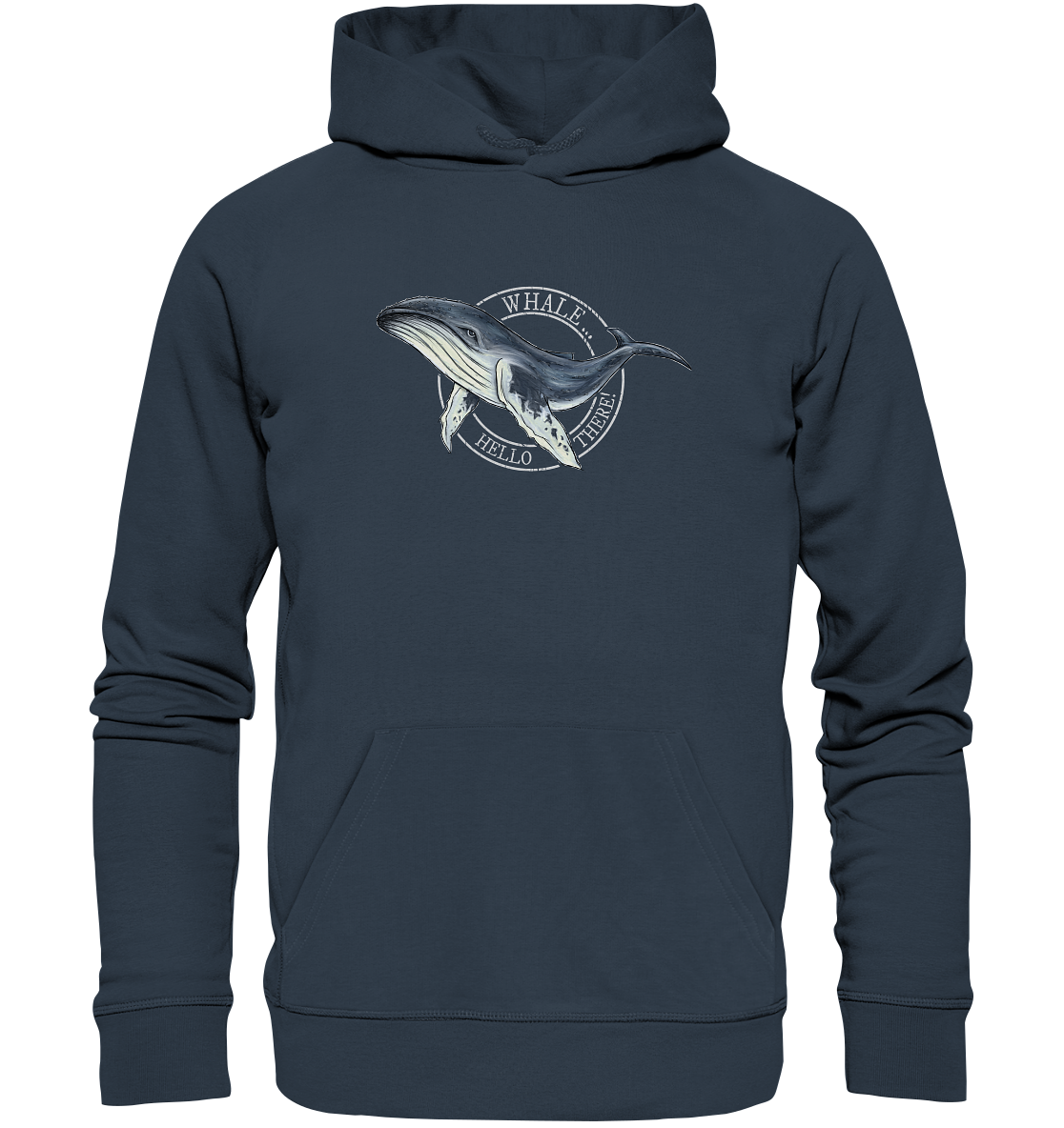 Whale, Hello There | Buckelwal - Organic Hoodie