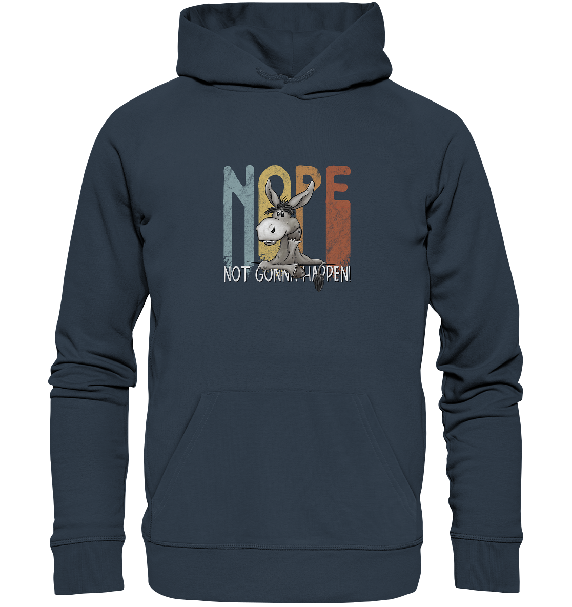 Nope | bockiger Esel - Organic Hoodie
