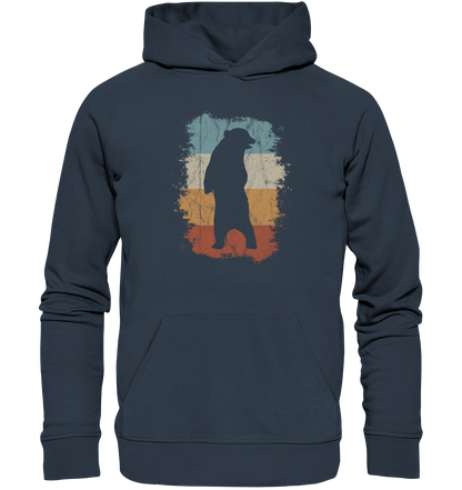 Retro Bären-Silhouette - Organic Hoodie