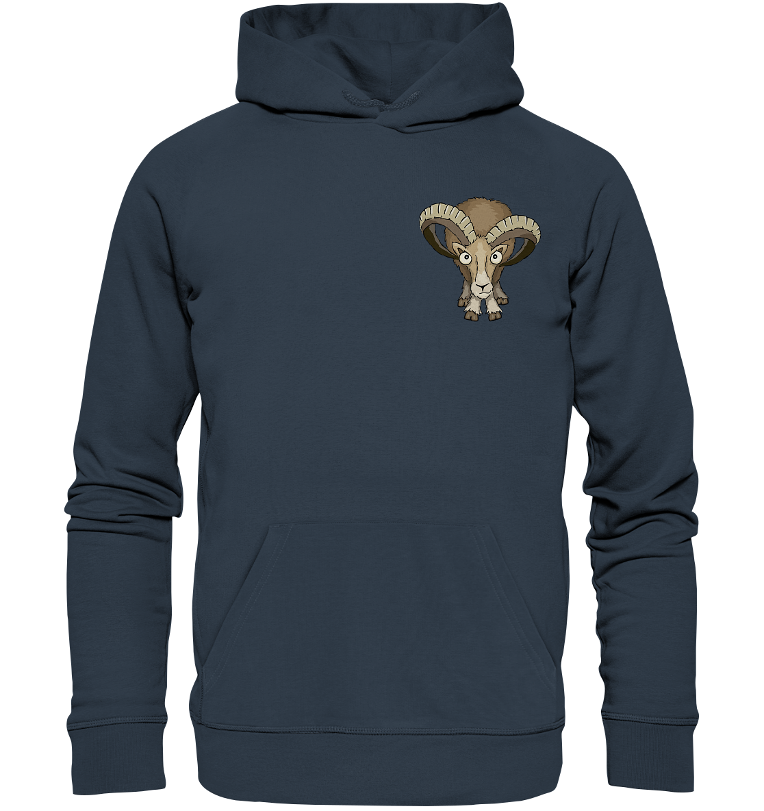 Bockiges Mufflon Widder Schafbock - Organic Hoodie
