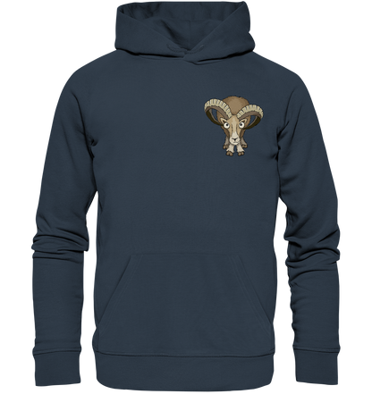 Bockiges Mufflon Widder Schafbock - Organic Hoodie