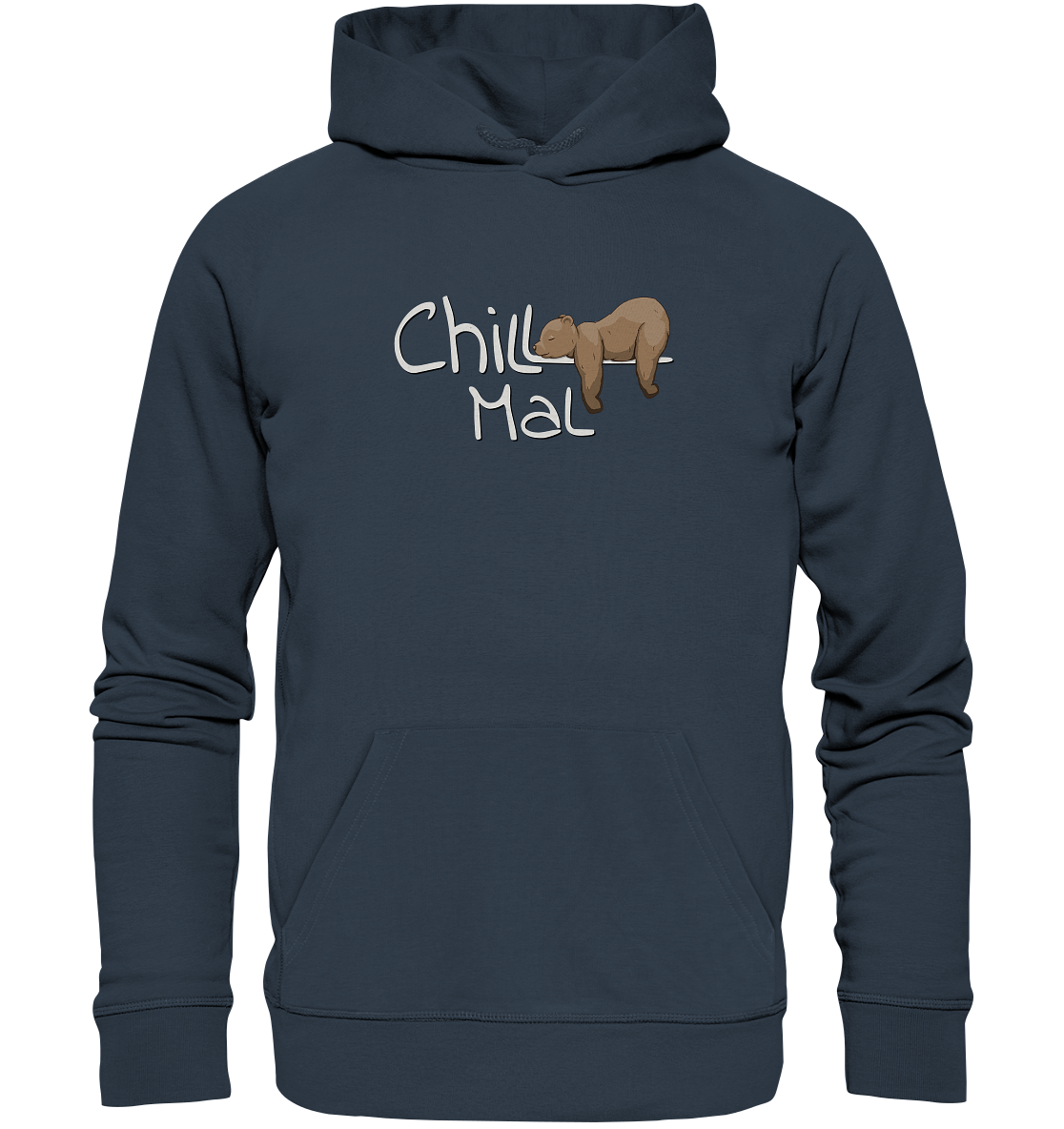 Chill Mal schläfriger Braunbär - Organic Hoodie