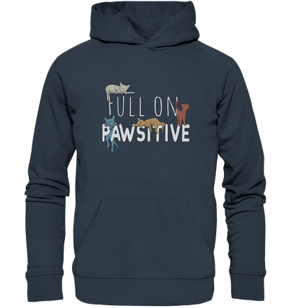 Full On Pawsitive! Gechillte Katzen - Organic Hoodie