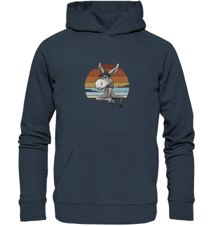Lässiges Maultier Retro Esel - Organic Hoodie