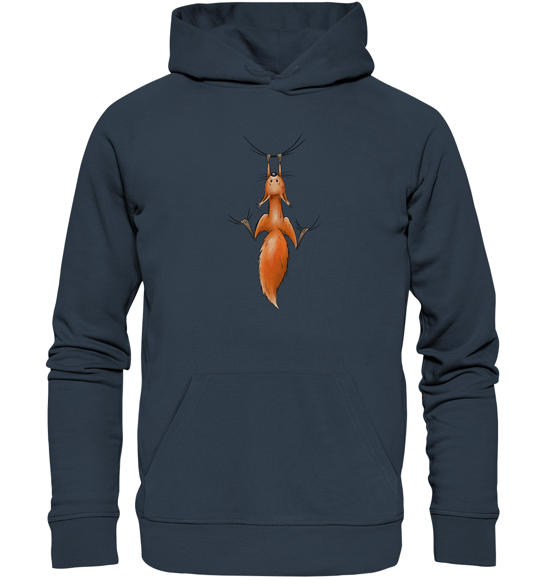 Rotes Eichhörnchen hängt ab - Organic Hoodie
