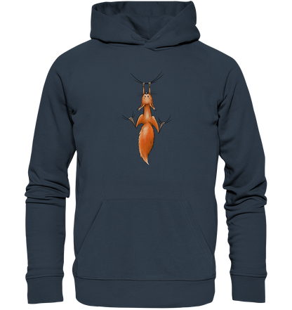 Rotes Eichhörnchen hängt ab - Organic Hoodie
