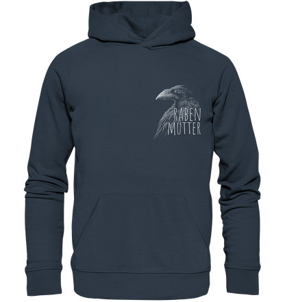 Rabenmutter schwarze Krähe Rabe - Organic Hoodie