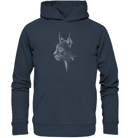 Luchs Kritzelkunst Wildkatze Illustration - Organic Hoodie