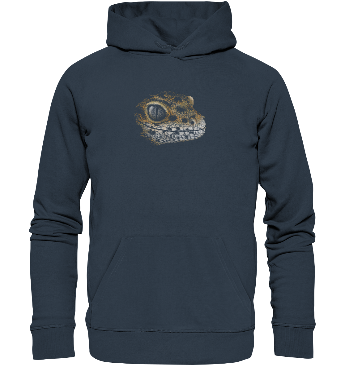 Leopard Gecko Skizze Kritzelkunst - Organic Hoodie